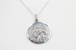 Solid Stg silver Saint Christopher Pendent