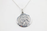 Solid Stg silver Saint Christopher Pendent