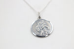 Solid Stg silver Saint Christopher Pendent