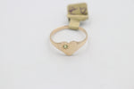 9ct Gold Girls Signet Ring with Peridot