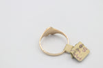 9ct Gold Girls Signet Ring with Peridot