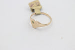 9ct Gold Girls Signet Ring with Peridot