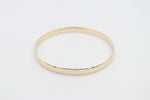 9ct Yellow Gold Solid Bangle 5.6mm