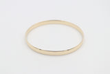 9ct Yellow Gold Solid Bangle 5.6mm
