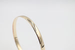 9ct Yellow Gold Solid Bangle 5.6mm