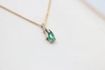9ct Gold Genuine Emerald Pendent