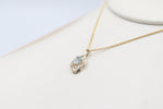 9ct Gold Genuine Aquamarine Pendent