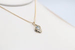 9ct Gold Genuine Aquamarine Pendent