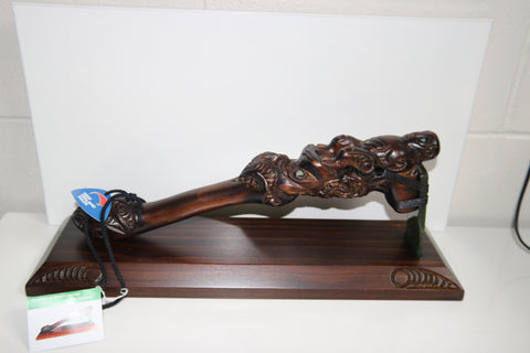 Wooden Large Ceremonial adze with Greenstone