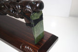 Wooden Large Ceremonial adze with Greenstone