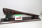 Wooden Tewha Tewha with Greenstone