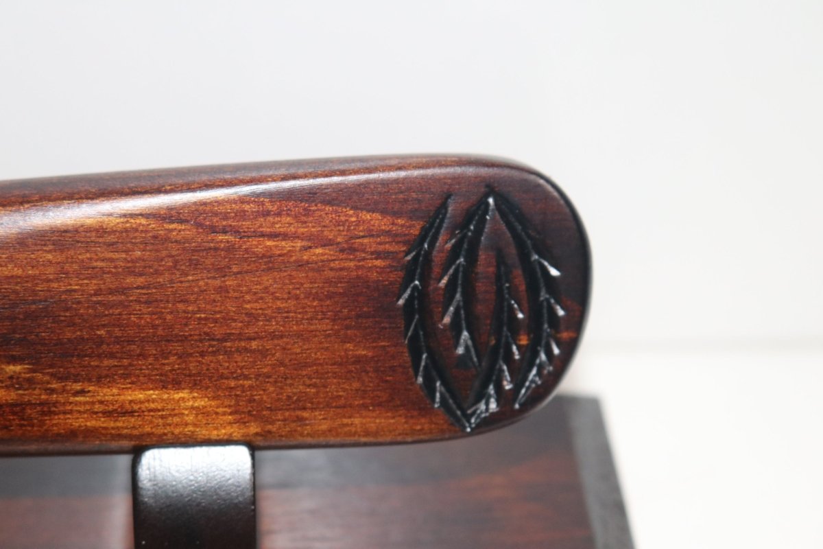 New Zealand Made Greenstone Taiaha with base