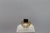 9ct Gold Onyx set Mens Ring