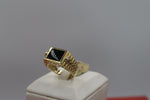 9ct Gold Onyx set Mens Ring