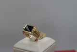 9ct Gold Onyx set Mens Ring