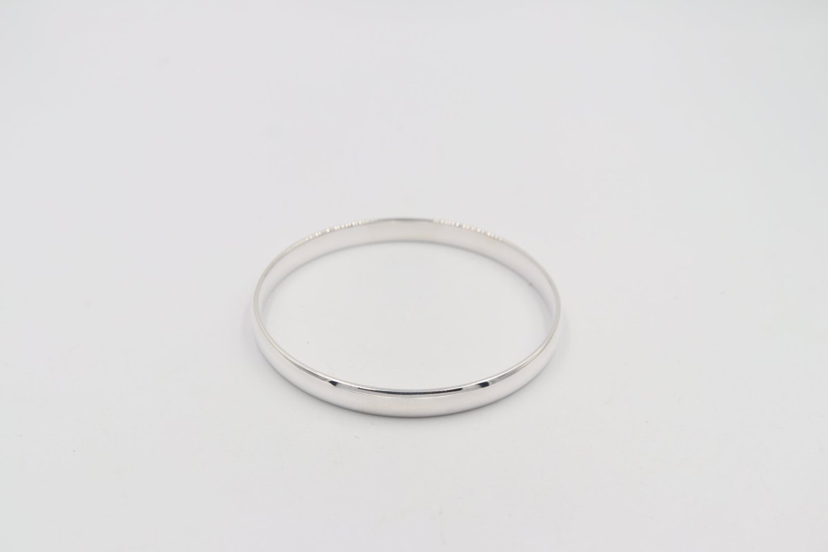 Sterling Silver Solid Bangle