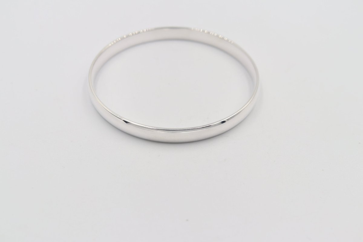 Sterling Silver Solid Bangle