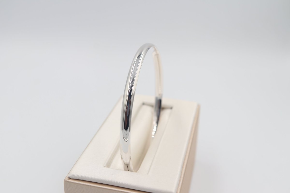 Sterling Silver Solid Bangle