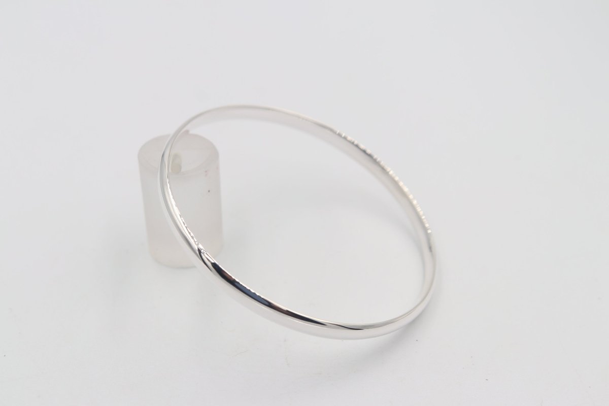 Sterling Silver Solid Bangle