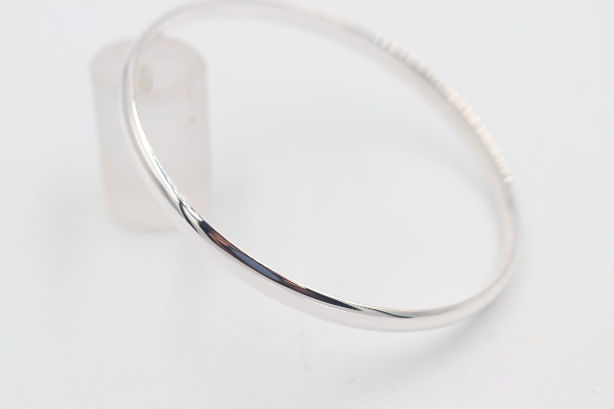 Sterling Silver Solid Bangle