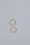 9ct Gold Plain 1.5mm Tube Hoops