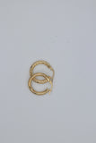 9ct Gold Plain 3mm Tube Hoops