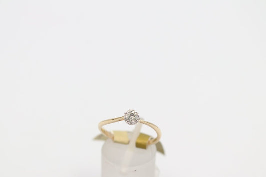 9ct Gold Diamond Solitaire Ring