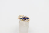 9ct Gold saphhire & Diamond set Ring