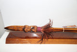 New Zealand Native Wood 21st Taiaha with base