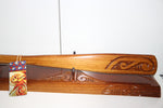 New Zealand Native Wood Taiaha with base - WM975