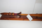 New Zealand Native Wood Taiaha with base - WM975