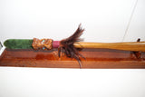 Wooden Taiaha with base and Greenstone Blade