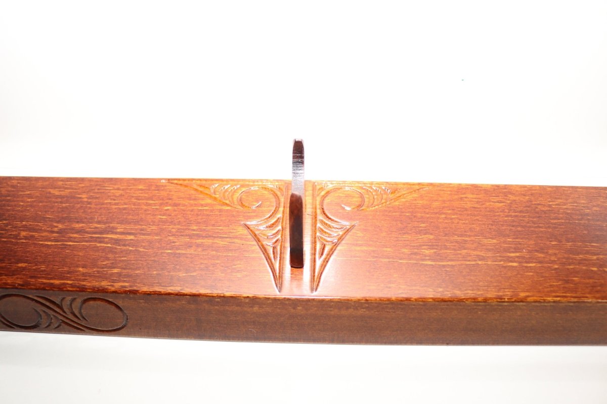 Wooden Taiaha with base and Greenstone Blade