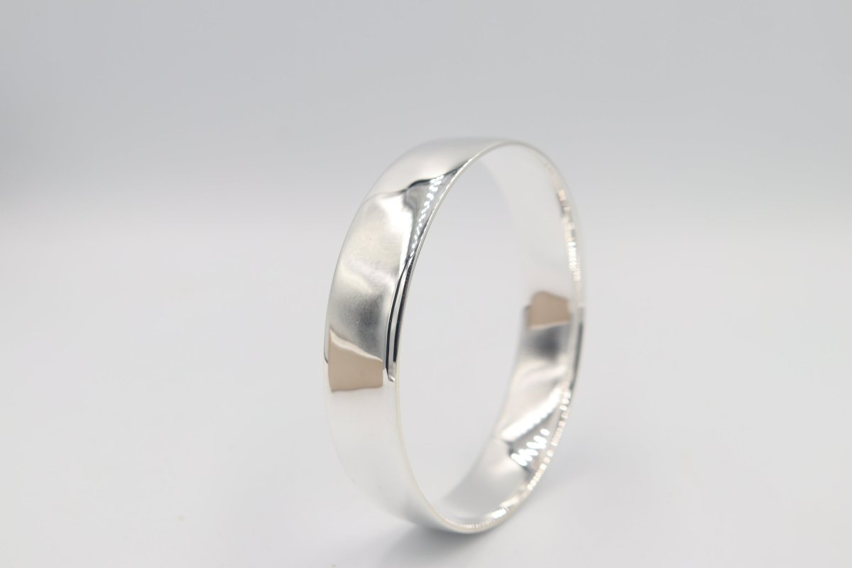 Sterling Silver Heavy Bangle SYB35 14.5mm wide