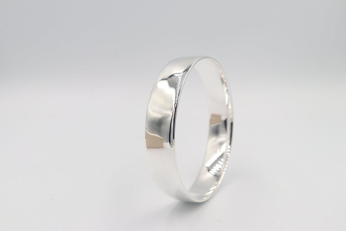 Sterling Silver Heavy Bangle SYB35 14.5mm wide