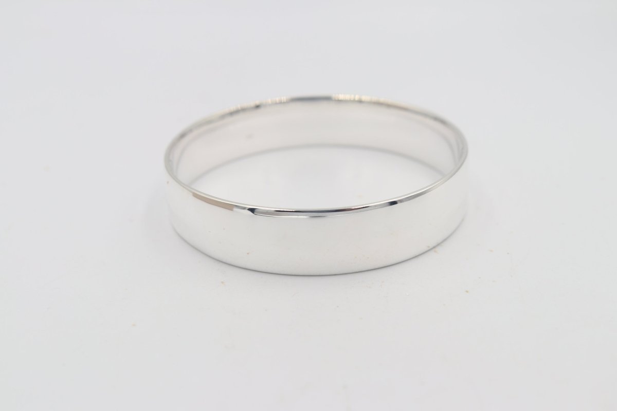Sterling Silver Heavy Bangle SYB35 14.5mm wide