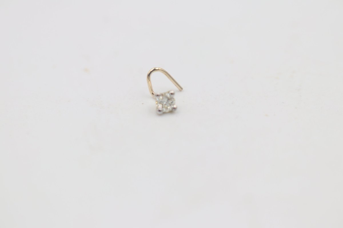 9ct Gold Genuine Diamond Nose Stud