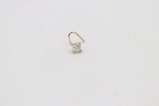 9ct Gold Genuine Diamond Nose Stud