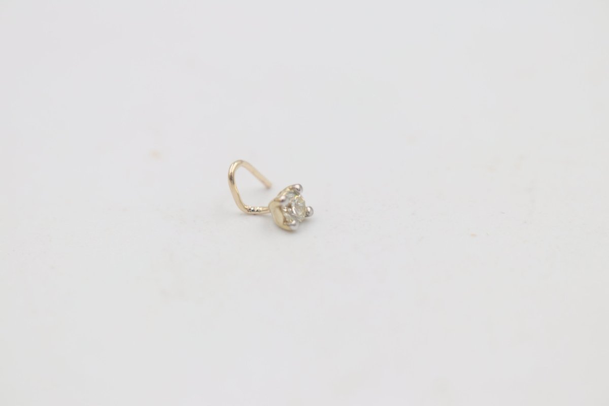 9ct Gold Genuine Diamond Nose Stud