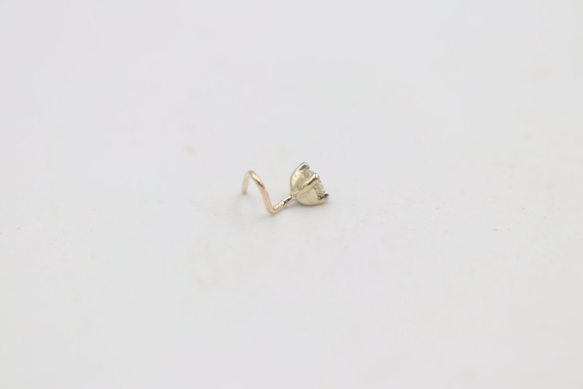 9ct Gold Genuine Diamond Nose Stud