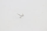 9ct White Gold Genuine Diamond Nose Stud 0.05ct