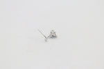 9ct White Gold Genuine Diamond Nose Stud