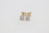 9ct Gold Diamond Cluster Earrings