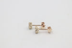 9ct Gold Diamond Cluster Earrings