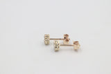 9ct Gold Diamond Cluster Earrings