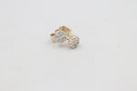 9ct Gold Diamond Cluster Earrings