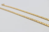 9ct Gold Italian Wheatsheaf style Chain 55cm
