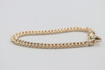 9ct Gold Handmade Double Curb bracelet