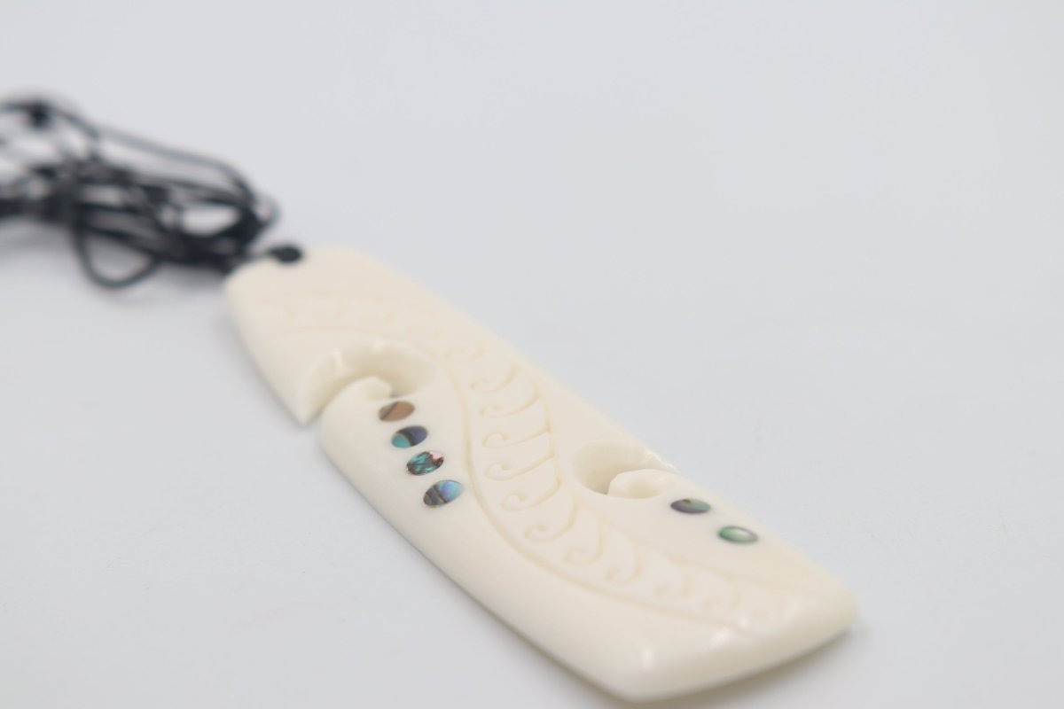 Bone drop pendant