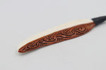 Bone Feather Pendant with Staining